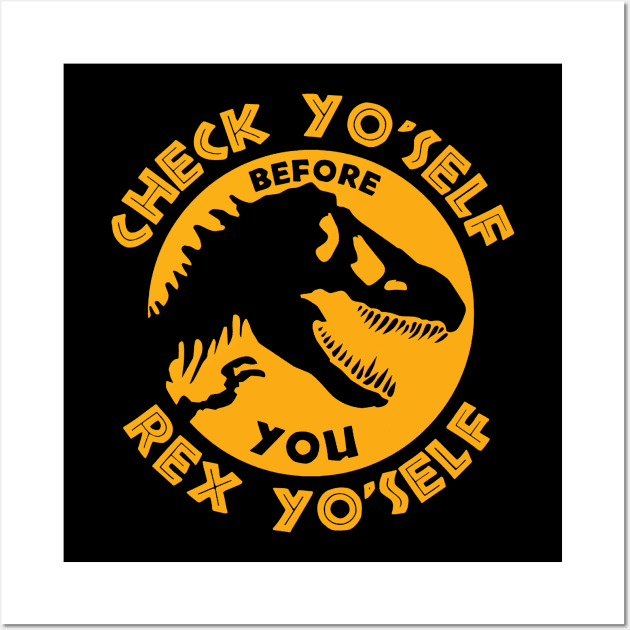t-rex quotes Wall Art by amillustrated